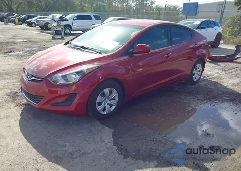2016 Hyundai Elantra Se from USA, damaged, VIN 5NPDH4AE1GH721100